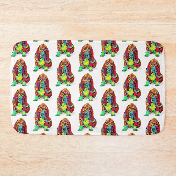 Item preview, Painted Rainbow Dog With Glasses designed and sold by Designs By YL.