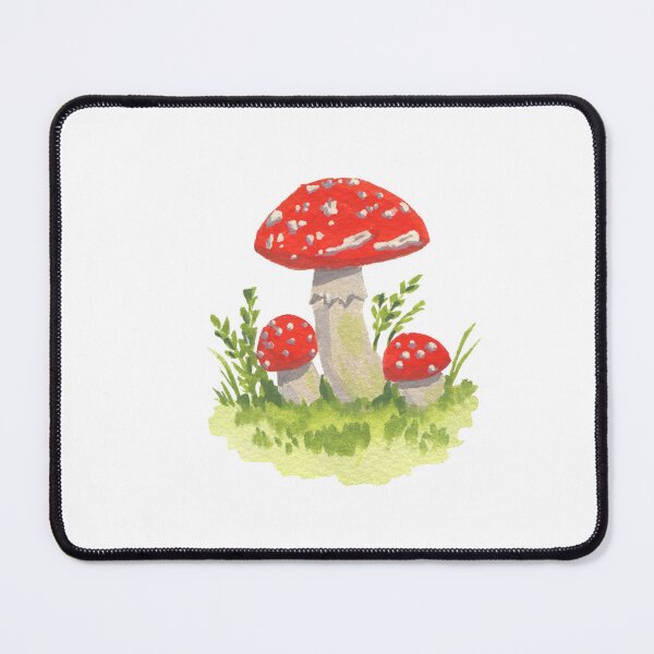 Artikelvorschau, Drei Amanita Muscaria Fliegenpilze entworfen und verkauft von LenaArtJourney.