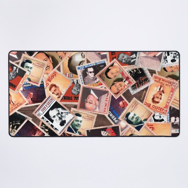 Item preview, Vintage Argentine Tango Music Orchestras Stamps Collage Version 2 designed and sold by infinitetango.