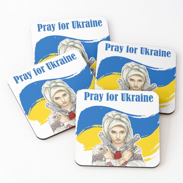 Item preview, Ukrainian girl with guns - Pray for Ukraine designed and sold by AlexNik.