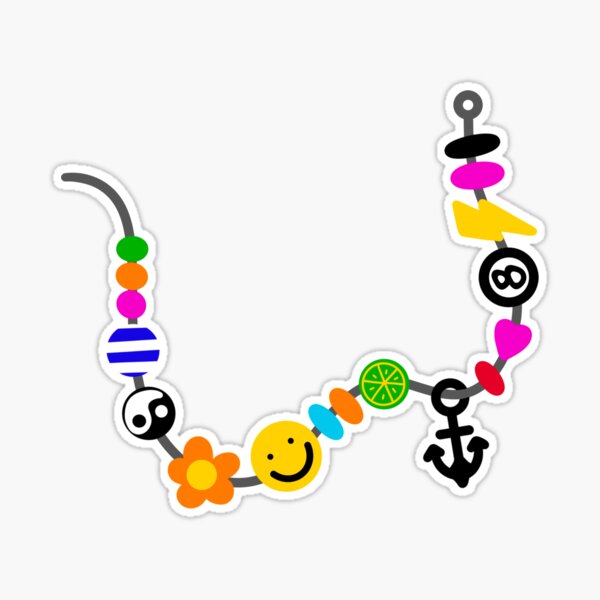 Y2K 2000s 90s Fashion Necklace Smiley Face Handmade Charm Bracelet Backpack  for Sale by faiiryliite
