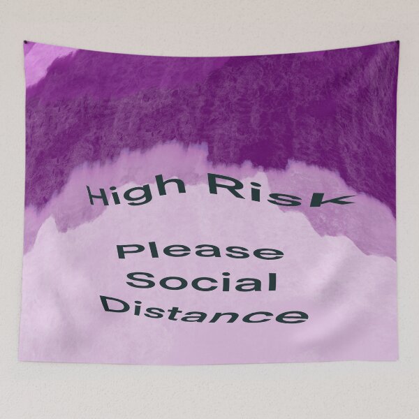 Item preview, High risk please social distance  designed and sold by headtrackerart.