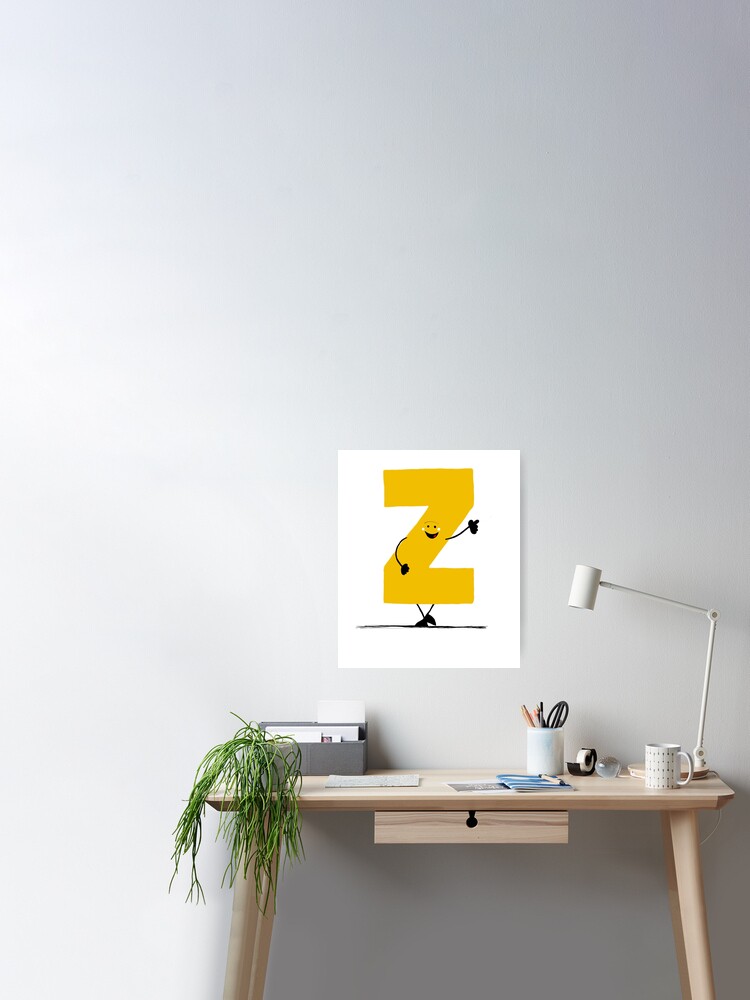 Buchstabe Z Susses Alphabet Name Beginnt Mit Z Poster Von Jfillustration Redbubble