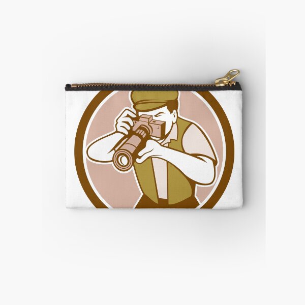 Item preview, Photographer Shooting Camera Circle Retro designed and sold by patrimonio.