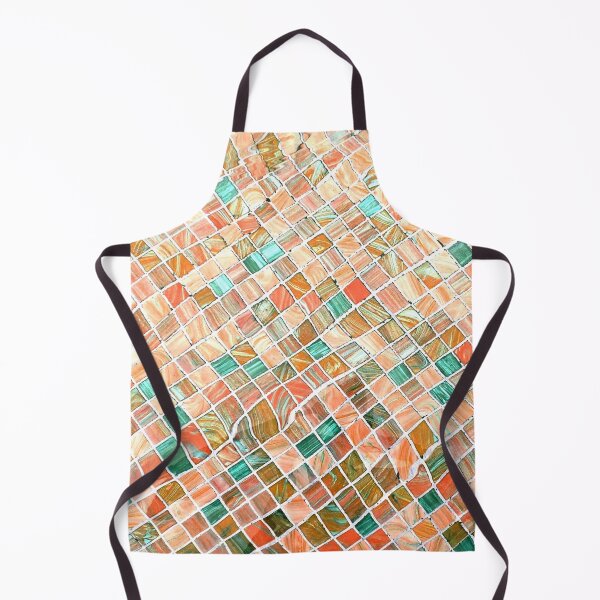 Item preview, Mediteranean teracota, orange, teal colorful marble mosaic texture designed and sold by fowons.
