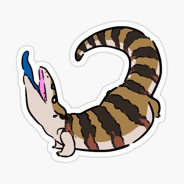 Item preview, Blue Tongue Skink Sticker designed and sold by beebsart.