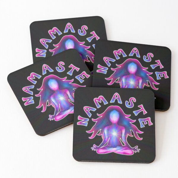 Item preview, Namaste Psychedelic Yoga Silhouette designed and sold by Deborah Camp.