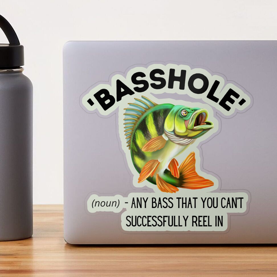 Basshole Fish Sticker for Sale by Raymond Reddington