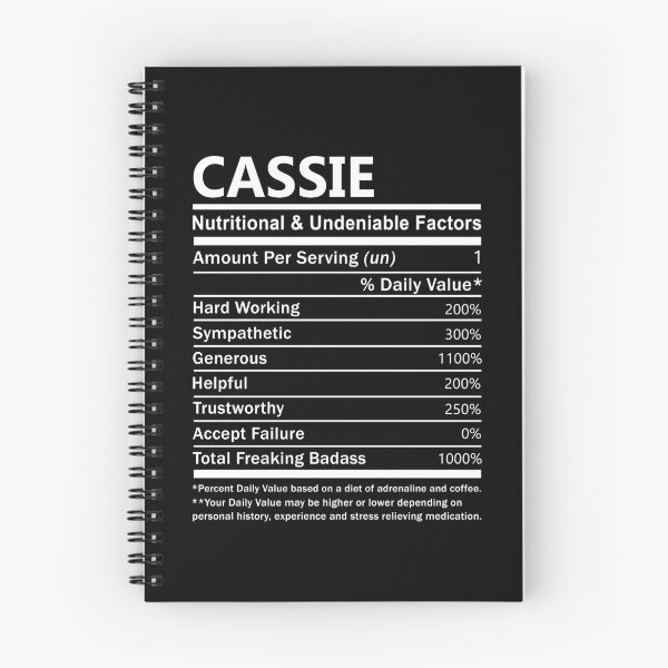 Item preview, Cassie Name T Shirt - Cassie Nutritional And Undeniable Factors Gift Item Tee designed and sold by rolandchel.
