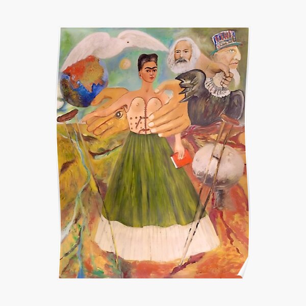 Póster «El marxismo dará salud a los enfermos de Frida Kahlo» de FridaBubble Redbubble