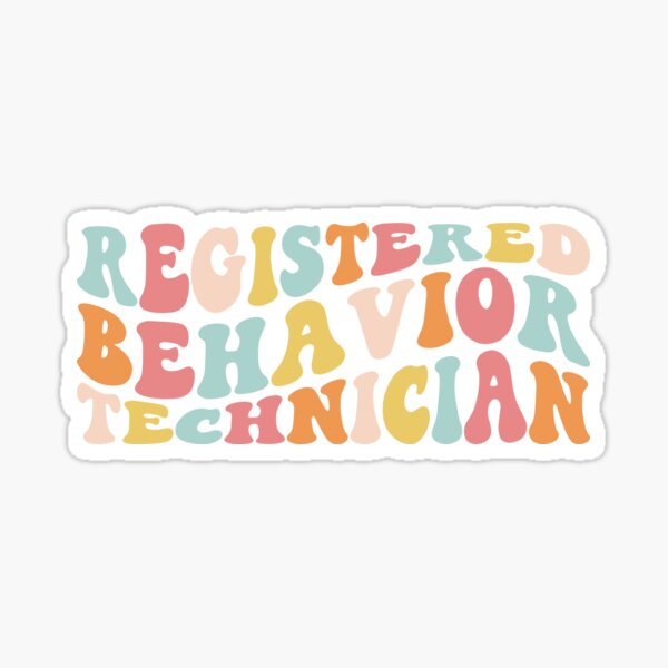 Registered Behavior Technician - RBT - Unicorn - Rainbow and Cloud