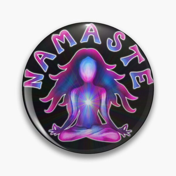 Item preview, Namaste Psychedelic Yoga Silhouette designed and sold by Deborah Camp.