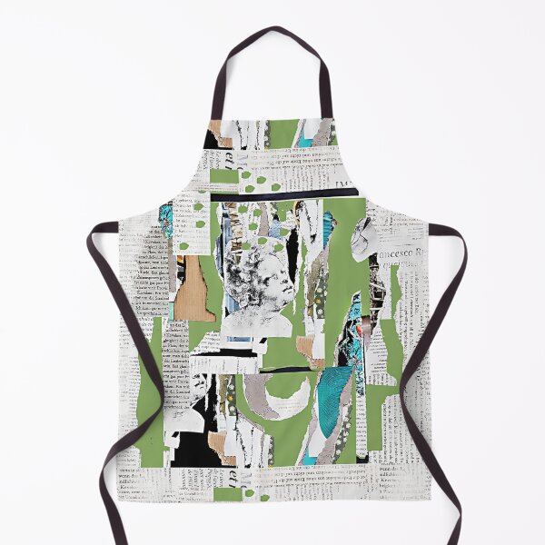 Item preview, Green Face Paper Collage designed and sold by Limor-Sadot.