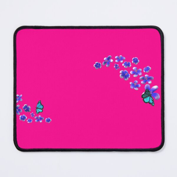 Item preview, Butterflies on blossoms (blue/pink) designed and sold by MystixJack.
