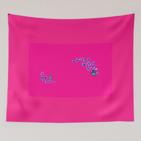 Item preview, Butterflies on blossoms (blue/pink) designed and sold by MystixJack.