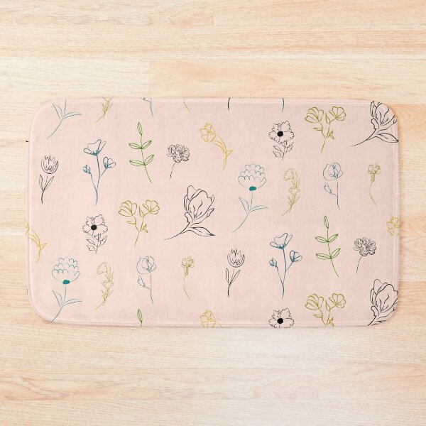 Item preview, Black Silhouette Dark Flowers and Colorful Floral Patterns Doodles/Cute Black and White Flowers/Floral Art for Flower Lovers designed and sold by haRexia.