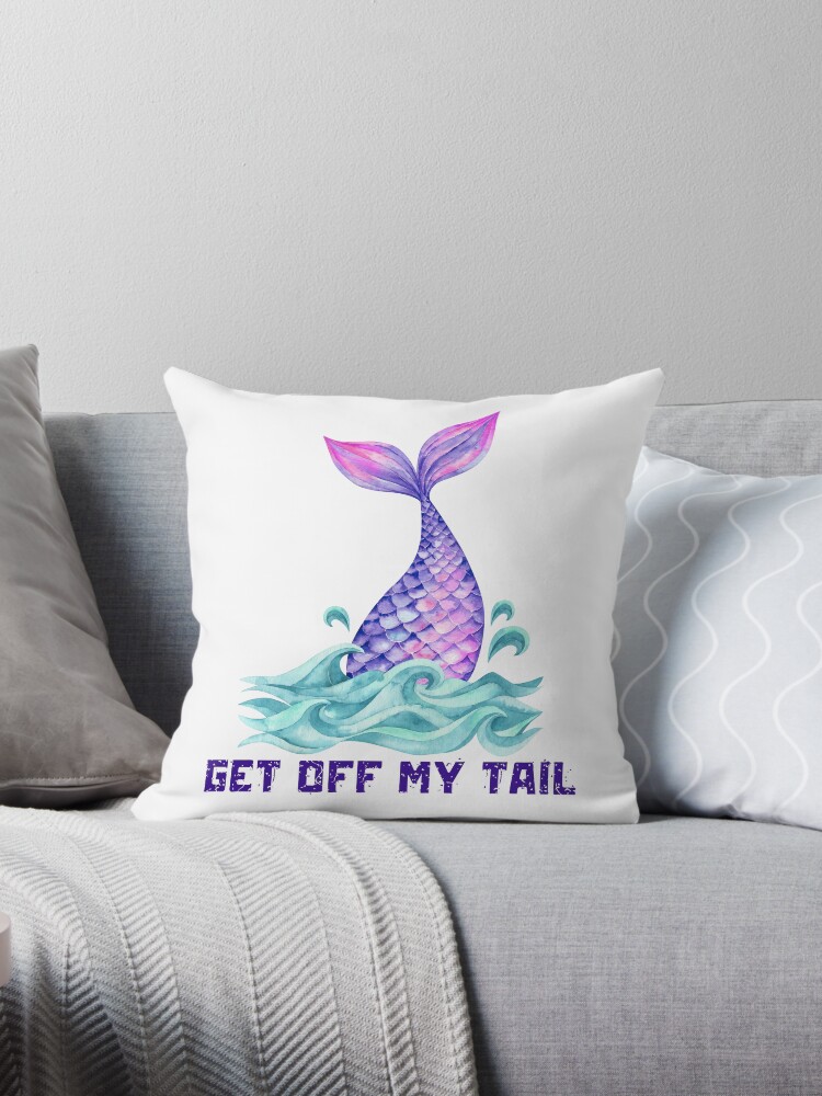 Funny mermaid pillow sale