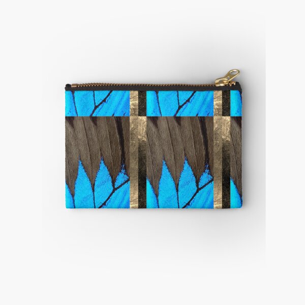 Item preview, Blue Iridescent Butterfly Wing Closeup Digital Design designed and sold by EarthArtDesigns.