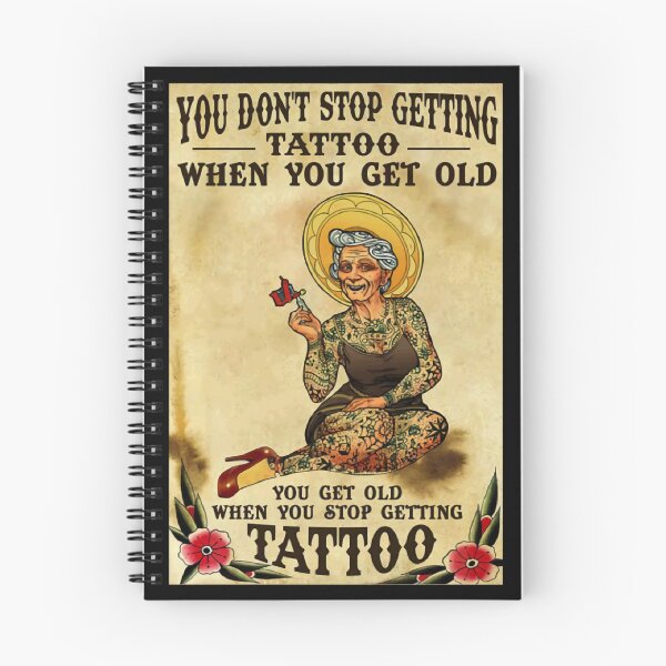 Item preview, Funny Old lady love tattoo funny quotes gift for grandma, granny designed and sold by BrennaEirlys.