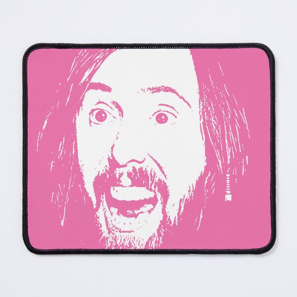 Item preview, Asmongold Pink Fan Sticker  designed and sold by DanLopesMerch.