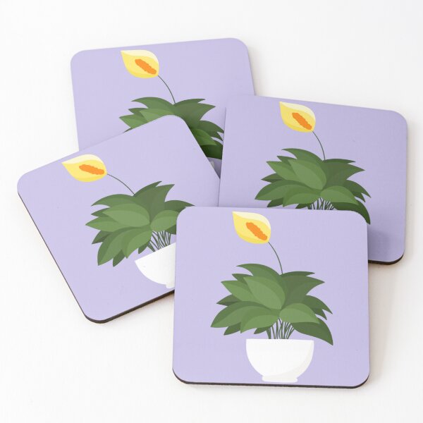 Item preview, Peace Lily plant || minimalist plant drawing designed and sold by robynsdigiprint.