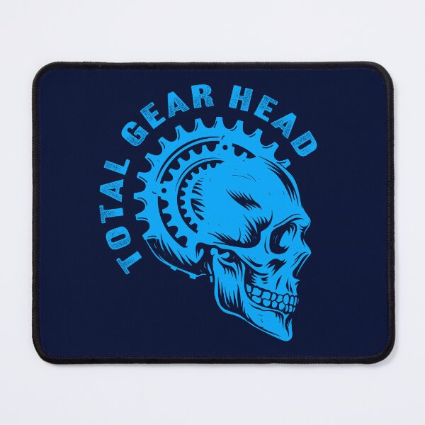 Item preview, Copy of Total Gear Head - Bicycle Sprocket Skull Blue designed and sold by blackdogshop.
