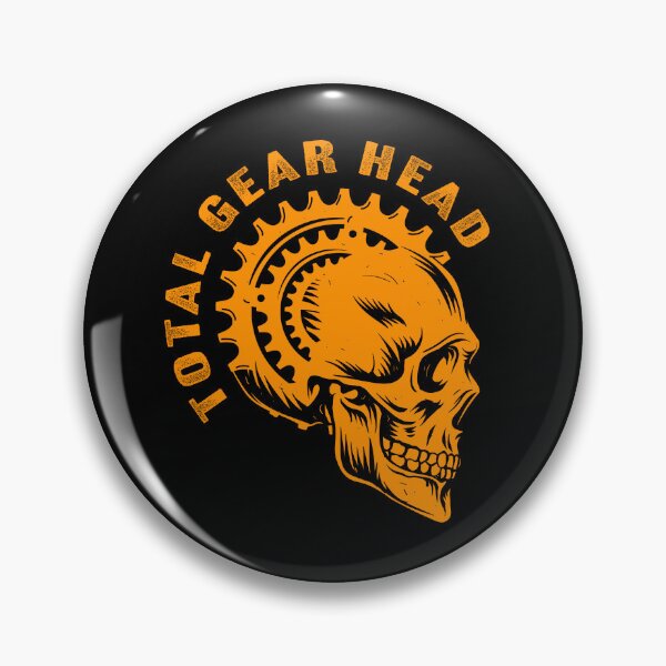 Item preview, Copy of Total Gear Head - Bicycle Sprocket Skull Orange designed and sold by blackdogshop.