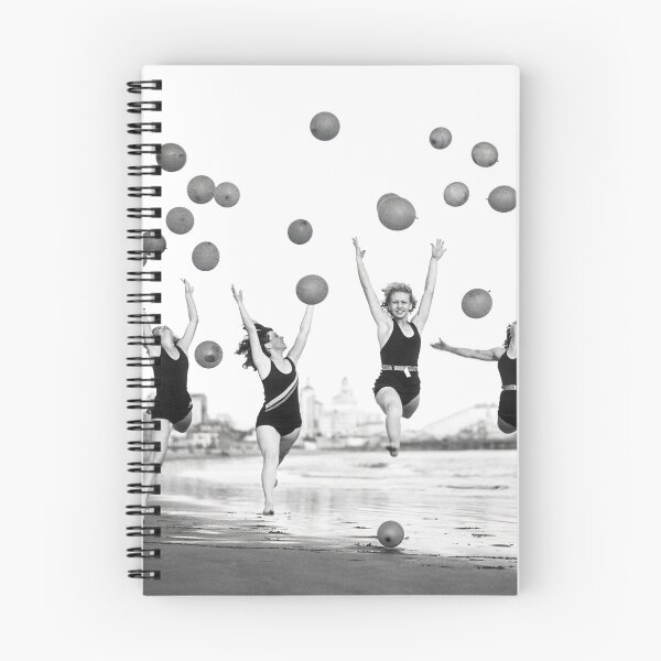Item preview, Women Dancing on Beach, Black and White, Vintage Wall Art designed and sold by modernretro.