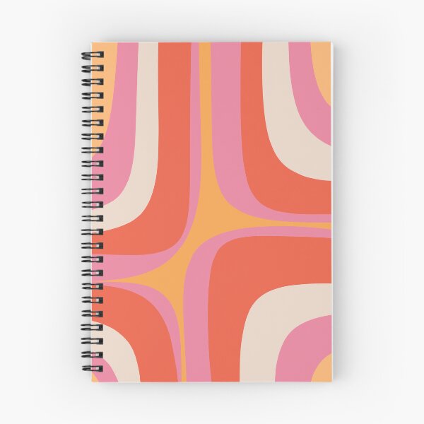 Item preview, Retro Groove Minimalist Abstract Pink Orange designed and sold by kierkegaard.