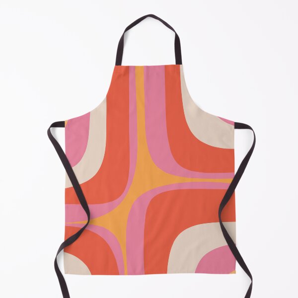 Item preview, Retro Groove Minimalist Abstract Pink Orange designed and sold by kierkegaard.