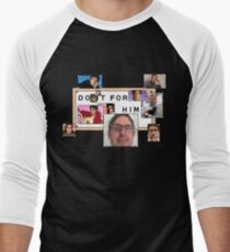 "Do It For Him" Louis Theroux Print Men's Baseball ¾ T-Shirt
