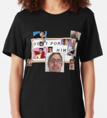 "Do It For Him" Louis Theroux Print Slim Fit T-Shirt
