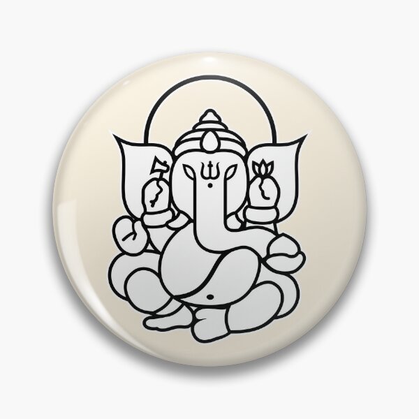Item preview, Ganesh Ganesa Ganapati Elephant 3 (black white) designed and sold by Mystic-Land.
