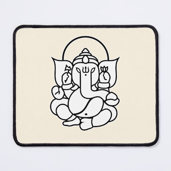 Item preview, Ganesh Ganesa Ganapati Elephant 3 (black white) designed and sold by Mystic-Land.