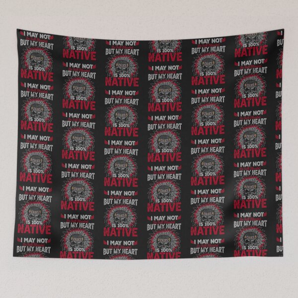 Item preview, Not Full Blooded But my Heart is 100% Native designed and sold by BRtisticDesigns.