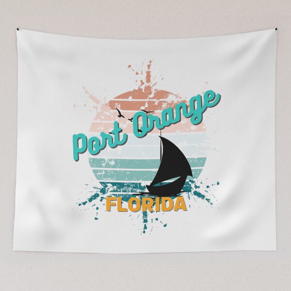 Item preview, Port Orange Florida Retro Vintage Sunset designed and sold by adriana-holmes.