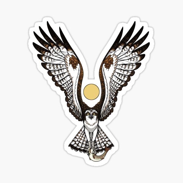 Auspicious Ospreys Sticker
