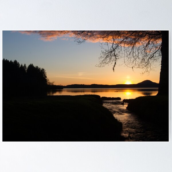 Item preview, The Final Moments of a Sunset Over Water designed and sold by journeysincolor.