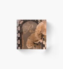 Rosy Romantic Reflection Acrylic Block