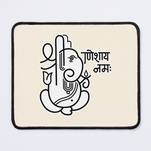 Item preview, Ganesh Ganesa Ganapati Elephant 5 (black white) designed and sold by Mystic-Land.