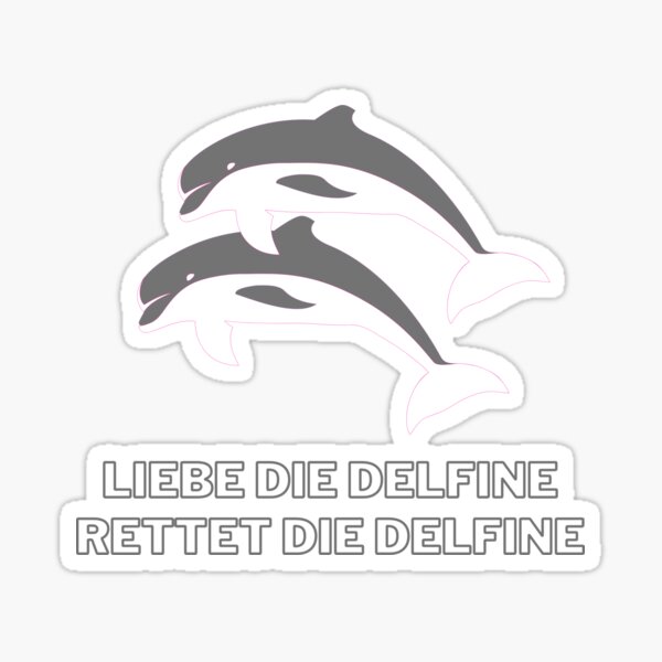 Springendes Delfin-Paar Poster-Sticker #58665 122x63cm Delfine 