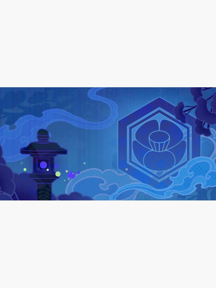 "kamisato crest " Poster for Sale by Dipiz Redbubble