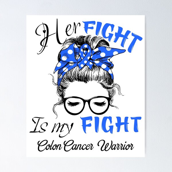 Item preview, Colon Cancer Awareness - Her Fight is my Fight - Support Colon Cancer Gifts designed and sold by Aaron309.