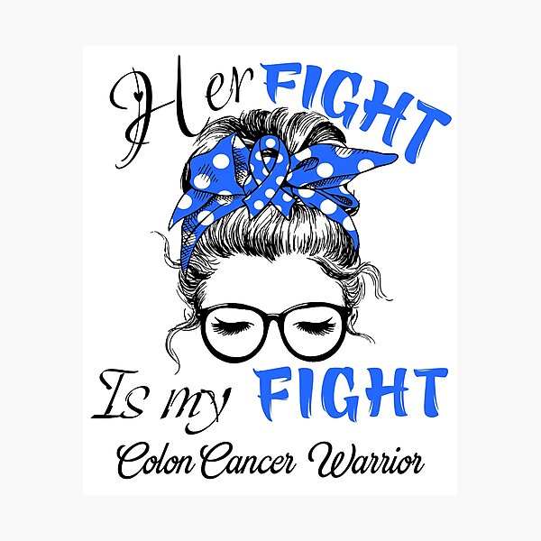 Item preview, Colon Cancer Awareness - Her Fight is my Fight - Support Colon Cancer Gifts designed and sold by Aaron309.