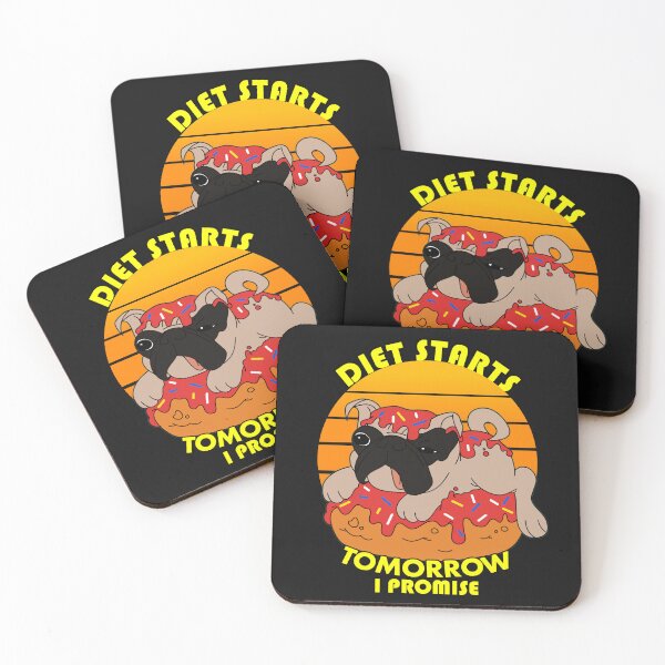 Item preview, Diet Starts Tomorrow I Promise Pug  designed and sold by Pugstuff.