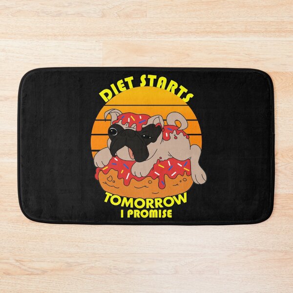 Item preview, Diet Starts Tomorrow I Promise Pug  designed and sold by Pugstuff.