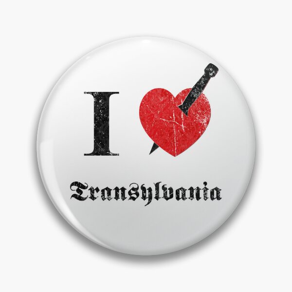 Item preview, I love Transylvania (black eroded font) designed and sold by Mystic-Land.