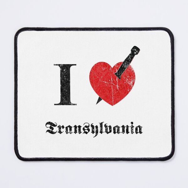 Item preview, I love Transylvania (black eroded font) designed and sold by Mystic-Land.