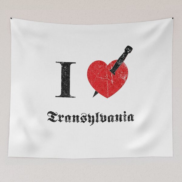 Item preview, I love Transylvania (black eroded font) designed and sold by Mystic-Land.