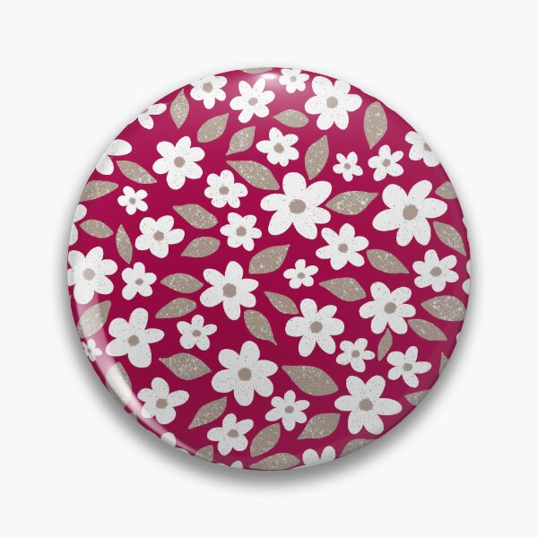 Item preview, Ditsy Floral Daisy Pattern Fuchsia designed and sold by Julie Erin Designs.